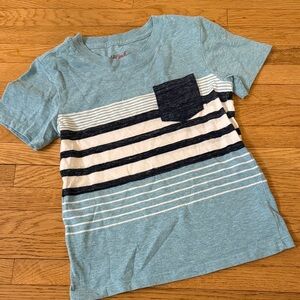 💕3 for $15💕 Cat & Jack Aqua and Navy Striped Tee